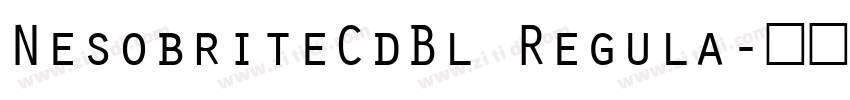 NesobriteCdBl Regula字体转换